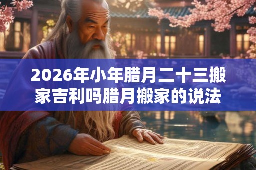 2026年小年腊月二十三搬家吉利吗腊月搬家的说法