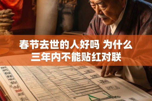 春节去世的人好吗 为什么三年内不能贴红对联