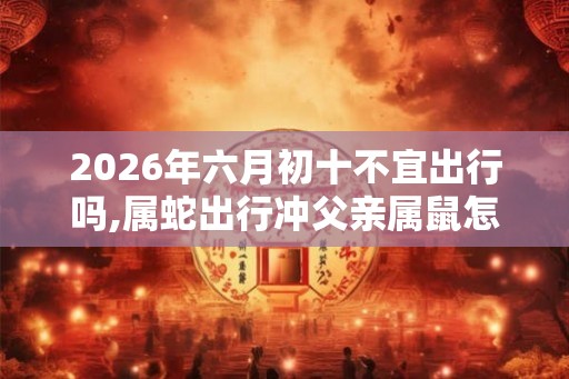 2026年六月初十不宜出行吗,属蛇出行冲父亲属鼠怎么办