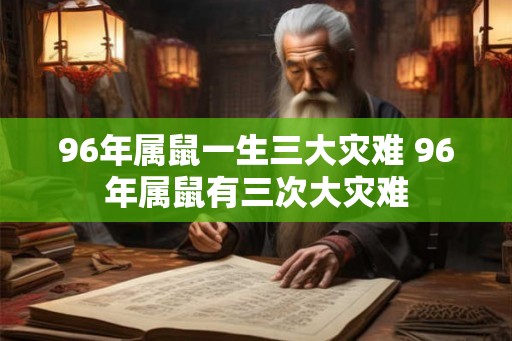 96年属鼠一生三大灾难 96年属鼠有三次大灾难