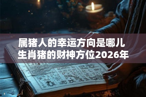 属猪人的幸运方向是哪儿 生肖猪的财神方位2026年查询 属猪人的幸运方向是哪儿 生肖猪的财神方位2026年查询