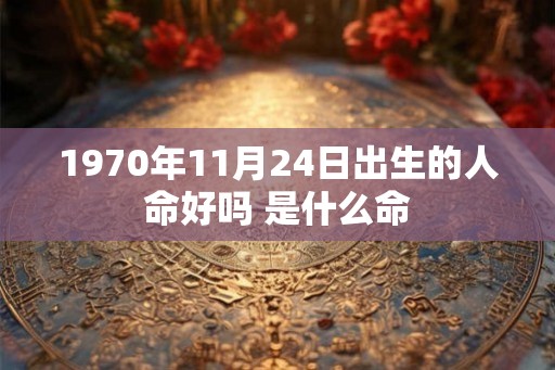 1970年11月24日出生的人命好吗 是什么命