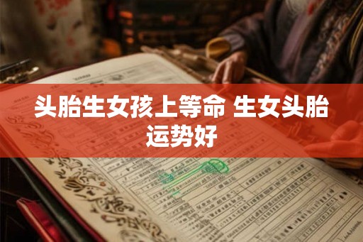 头胎生女孩上等命 生女头胎运势好