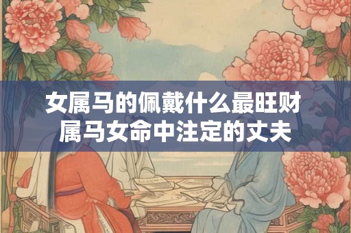 女属马的佩戴什么最旺财 属马女命中注定的丈夫