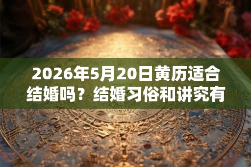 2026年5月20日黄历适合结婚吗？结婚习俗和讲究有哪些？