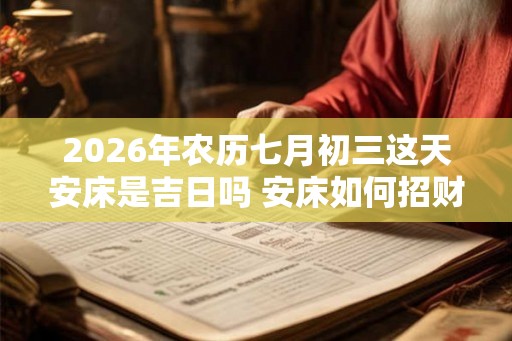 2026年农历七月初三这天安床是吉日吗 安床如何招财 2026年农历七月初三这天安床是吉日吗 安床如何招财
