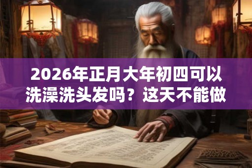 2026年正月大年初四可以洗澡洗头发吗？这天不能做什么？