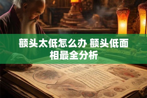 额头太低怎么办 额头低面相最全分析