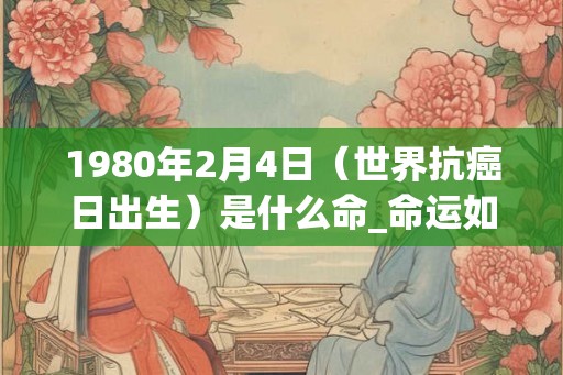 1980年2月4日（世界抗癌日出生）是什么命_命运如何