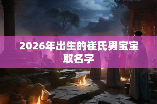 2026年出生的崔氏男宝宝取名字