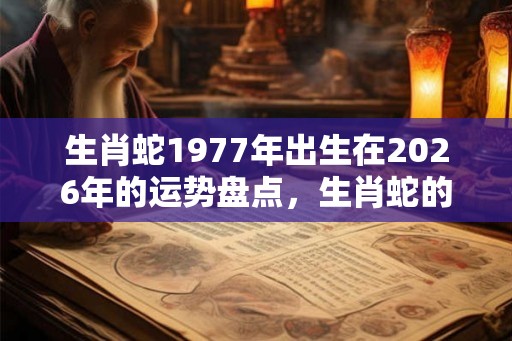 生肖蛇1977年出生在2026年的运势盘点，生肖蛇的命理知识