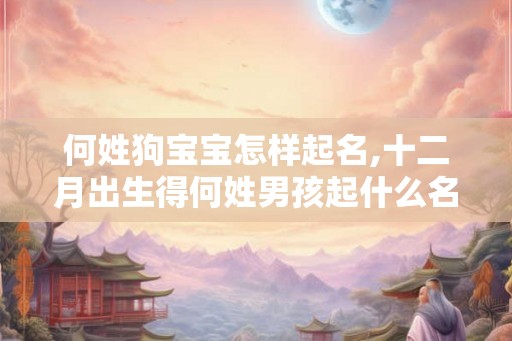 何姓狗宝宝怎样起名,十二月出生得何姓男孩起什么名字好 何姓狗宝宝怎样起名,十二月出生得何姓男孩起什么名字好