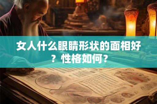 女人什么眼睛形状的面相好？性格如何？