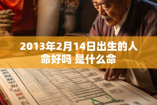 2013年2月14日出生的人命好吗 是什么命