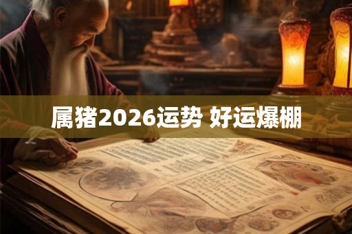 属猪2026运势 好运爆棚