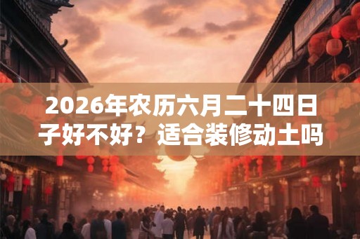 2026年农历六月二十四日子好不好？适合装修动土吗？
