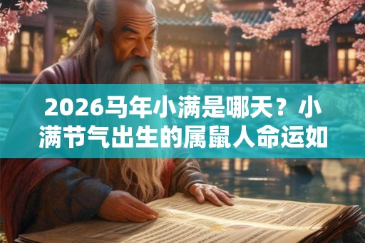 2026马年小满是哪天？小满节气出生的属鼠人命运如何？