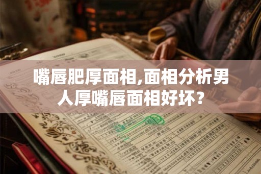 嘴唇肥厚面相,面相分析男人厚嘴唇面相好坏？