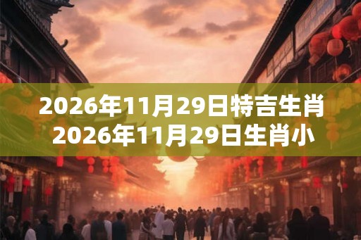 2026年11月29日特吉生肖 2026年11月29日生肖小运播报