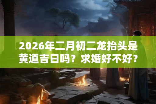2026年二月初二龙抬头是黄道吉日吗？求婚好不好？