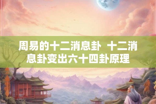 周易的十二消息卦  十二消息卦变出六十四卦原理