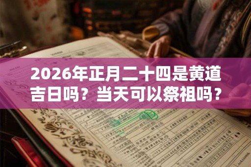 2026年正月二十四是黄道吉日吗？当天可以祭祖吗？