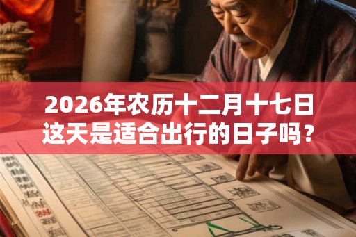 2026年农历十二月十七日这天是适合出行的日子吗？