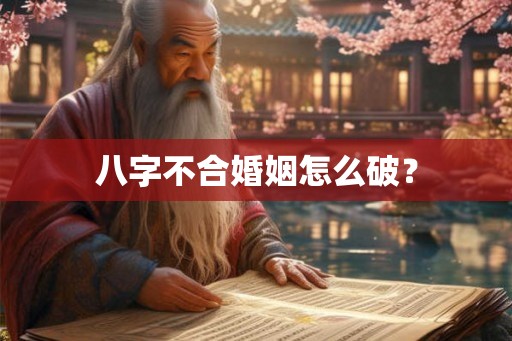 八字不合婚姻怎么破？