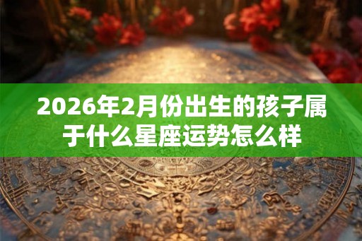 2026年2月份出生的孩子属于什么星座运势怎么样