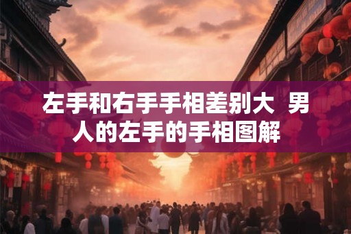 左手和右手手相差别大  男人的左手的手相图解