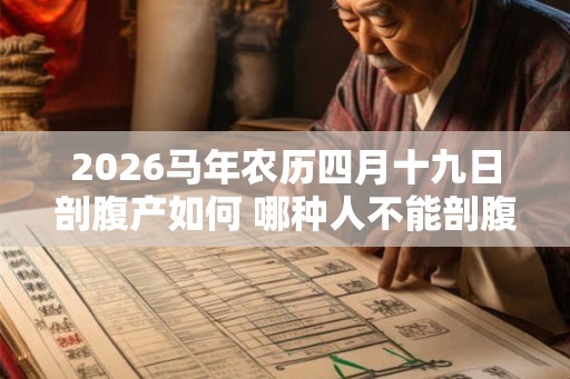 2026马年农历四月十九日剖腹产如何 哪种人不能剖腹产