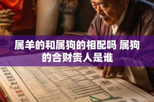属羊的和属狗的相配吗 属狗的合财贵人是谁