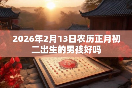 2026年2月13日农历正月初二出生的男孩好吗