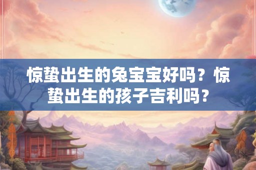 惊蛰出生的兔宝宝好吗?惊蛰出生的孩子吉利吗? 惊蛰出生的兔宝宝好吗?惊蛰出生的孩子吉利吗?