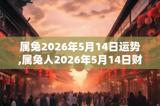属兔2026年5月14日运势,属兔人2026年5月14日财运,生肖兔2026年5月14日运势