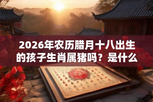 2026年农历腊月十八出生的孩子生肖属猪吗？是什么星座的？