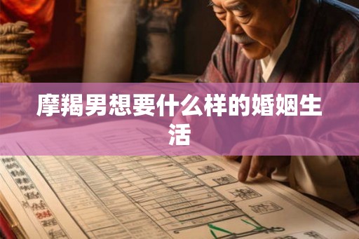 摩羯男想要什么样的婚姻生活 摩羯男想要什么样的婚姻生活
