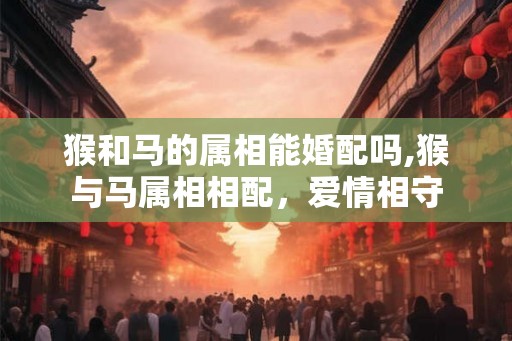 猴和马的属相能婚配吗,猴与马属相相配，爱情相守