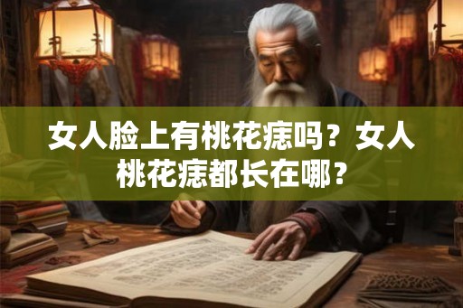 女人脸上有桃花痣吗？女人桃花痣都长在哪？