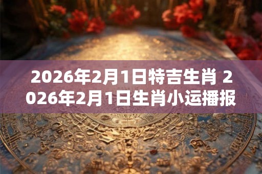 2026年2月1日特吉生肖 2026年2月1日生肖小运播报 2026年2月1日特吉生肖 2026年2月1日生肖小运播报