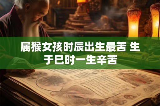 属猴女孩时辰出生最苦 生于巳时一生辛苦 属猴女孩时辰出生最苦 生于巳时一生辛苦