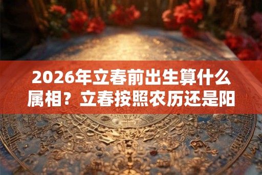 2026年立春前出生算什么属相？立春按照农历还是阳历？