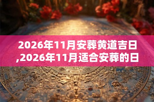 2026年11月安葬黄道吉日,2026年11月适合安葬的日子