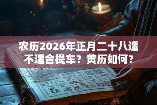 农历2026年正月二十八适不适合提车？黄历如何？