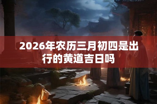2026年农历三月初四是出行的黄道吉日吗