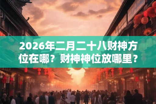 2026年二月二十八财神方位在哪？财神神位放哪里？