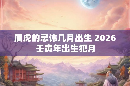 属虎的忌讳几月出生 2026壬寅年出生犯月 属虎的忌讳几月出生 2026壬寅年出生犯月