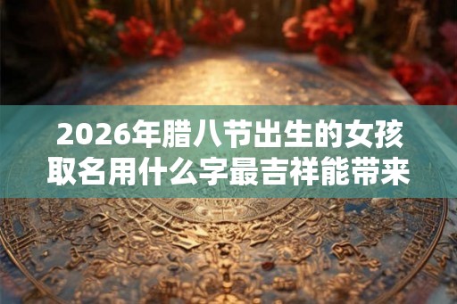 2026年腊八节出生的女孩取名用什么字最吉祥能带来好运？