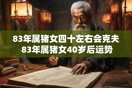 83年属猪女四十左右会克夫 83年属猪女40岁后运势