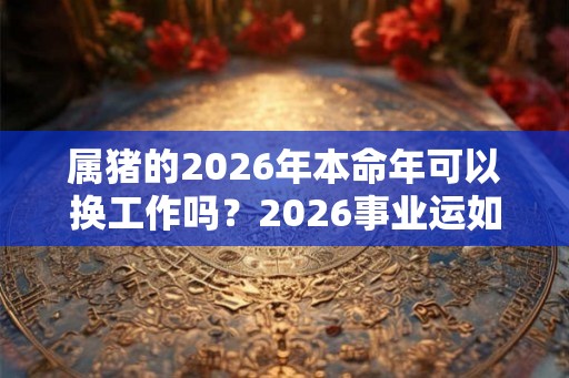属猪的2026年本命年可以换工作吗?2026事业运如何? 属猪的2026年本命年可以换工作吗?2026事业运如何?